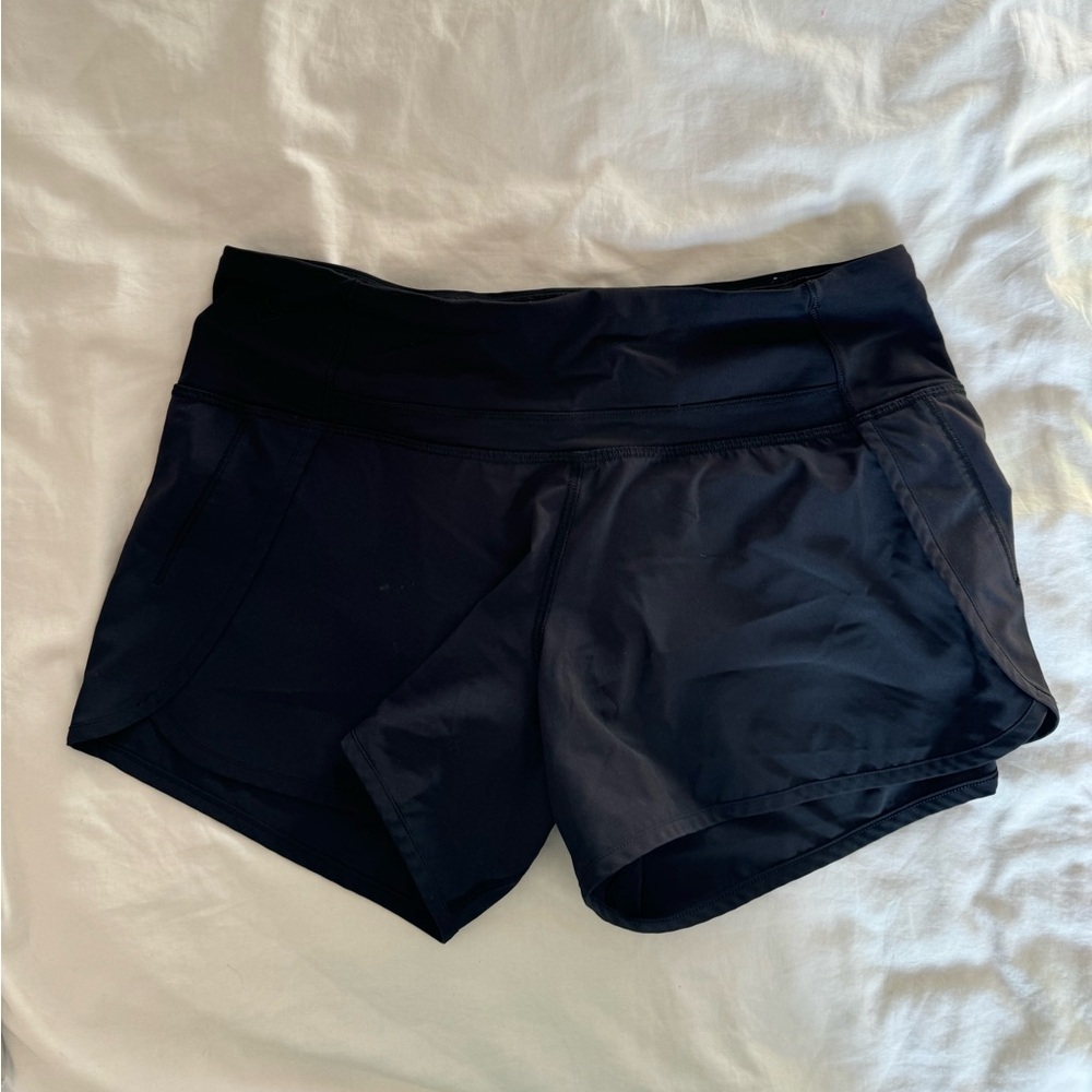 Lululemon Speed Up Shorts 4” Lined, Black Size 4